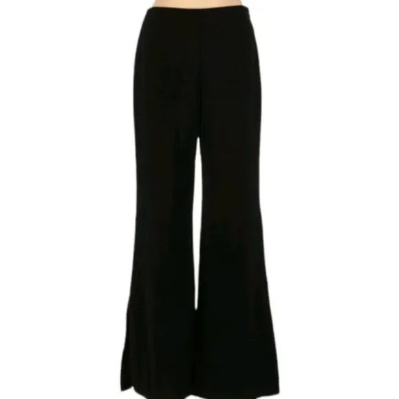 White House Black Market Pants - WHBM Flare Leg Split Hem Side Zip Black Dress Pants (10)